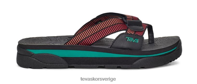 återuppliva 95 slide Teva NPL0DZ173 Skodon svart-roccoco röd