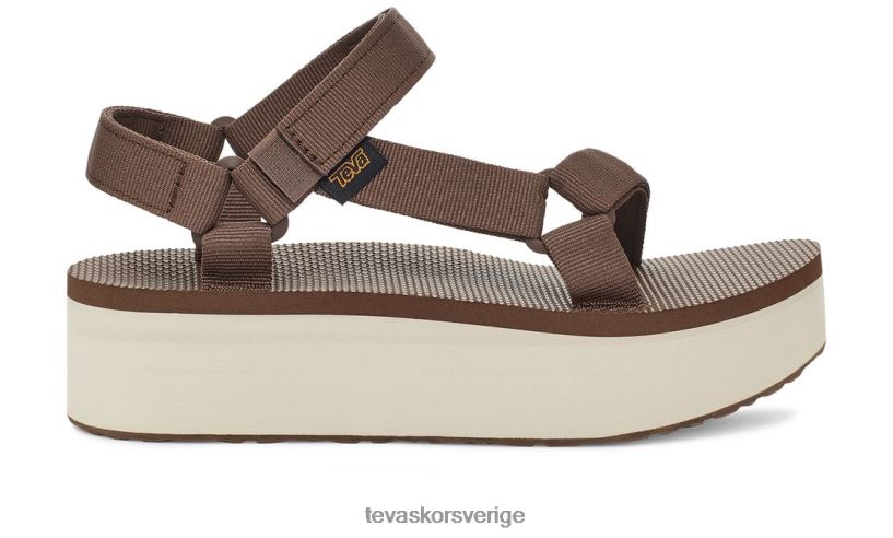 flatform universal Teva NPL0DZ114 Skodon brun-björk