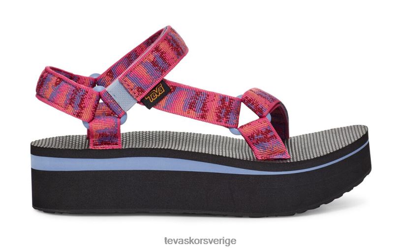 flatform universal Teva NPL0DZ119 Skodon iriserande fuchsia lila