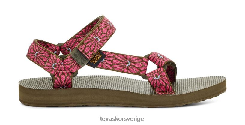 original universal Teva NPL0DZ91 Skodon blomväv mörk olivfuchsia