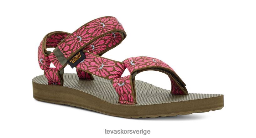 original universal Teva NPL0DZ91 Skodon blomväv mörk olivfuchsia