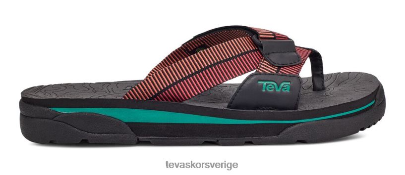 återuppliva 95 slide Teva NPL0DZ324 Skodon svart-roccoco röd