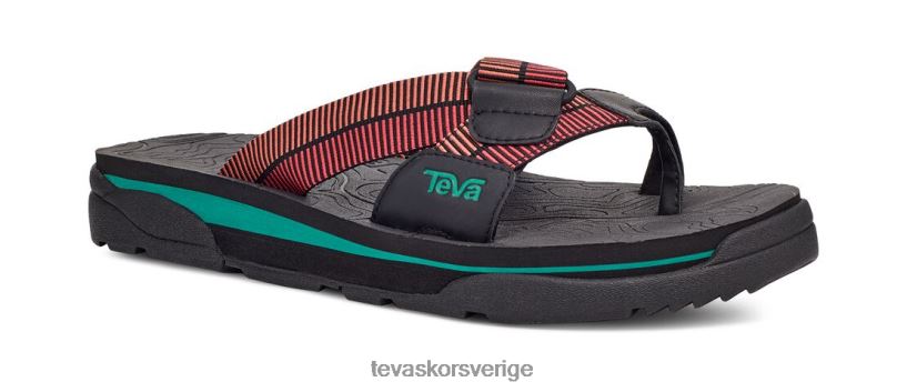 återuppliva 95 slide Teva NPL0DZ324 Skodon svart-roccoco röd
